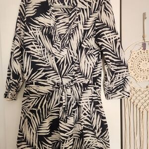Banana Republic Palm Pattern Beach Cover UP